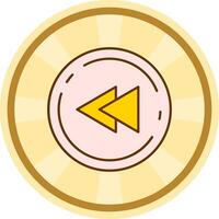 Fast forward Comic circle Icon vector