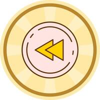 Fast forward Comic circle Icon vector