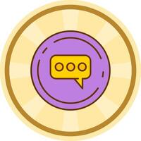 Comment Comic circle Icon vector