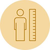 Height Line Circle Multicolor Icon vector