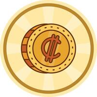 Colon Comic circle Icon vector