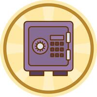 Lockers Comic circle Icon vector