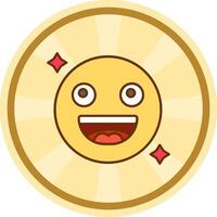 Smile Comic circle Icon vector