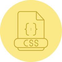Css Line Circle Multicolor Icon vector