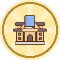 Library Comic circle Icon vector