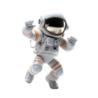 ai gerado 3d desenho animado estilo astronauta logotipo ilustração não fundo perfeito para impressão em exigem png