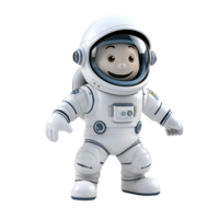 AI generated 3D Cartoon Style Spaceman Logo Illustration No Background Perfect for Print on Demand png