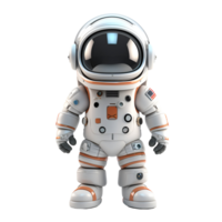 AI generated 3D Cartoon Style Spaceman Logo Illustration No Background Perfect for Print on Demand png