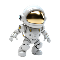 ai generato 3d cartone animato stile astronauta logo illustrazione no sfondo Perfetto per Stampa su richiesta png
