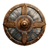 AI generated Medieval War Shield Ancient Shield Viking Warrior Shield European Shield No Background png