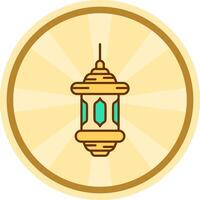 Lantern Comic circle Icon vector