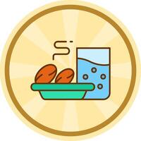 Iftar Comic circle Icon vector