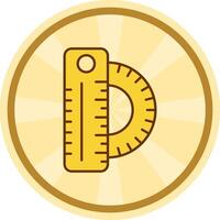 Ruler Comic circle Icon vector