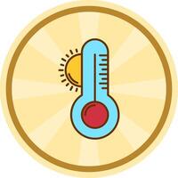 Weather Comic circle Icon vector