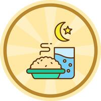 Iftar Comic circle Icon vector