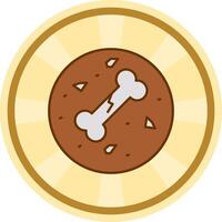 Fossil Comic circle Icon vector