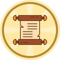 Papyrus Comic circle Icon vector