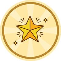 Star Comic circle Icon vector