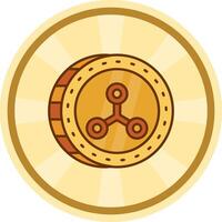 Rippie Comic circle Icon vector