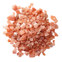 AI generated a pile of himalayan pink salt on a transparent background png