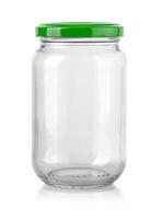 Glass jar isolated photo