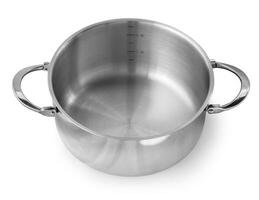 Stainless steel cooking pot photo