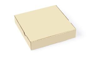 Carton box isolated on white photo