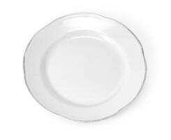 white plate isolated photo