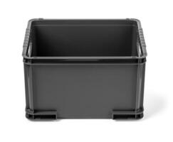 black plastic box isolated photo