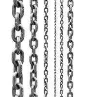 Chain isolated on white photo