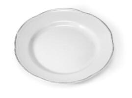 old white plate photo