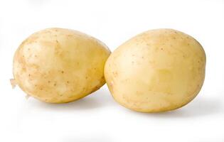 potatos isolated on white photo