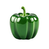 AI generated Red and green peppers isolated on a transparent background PNG AI Generative