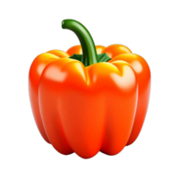 ai gegenereerd rood en groen paprika's geïsoleerd Aan een transparant achtergrond PNG ai generatief