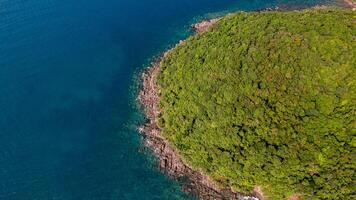 Serene Green Headland Meets Blue Sea photo