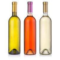set  of wine bottles photo