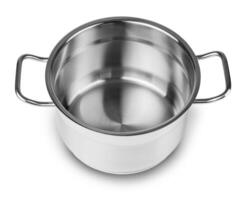 Stainless steel cooking pot photo