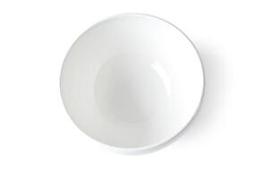 blanco plato aislado foto
