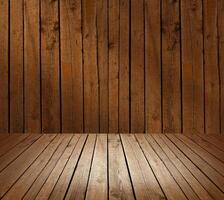 wall made of wooden planks photo