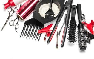 Professional hairdresser tools photo