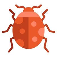 Ladybug Icon Spring, for uiux, web, app, infographic, etc vector