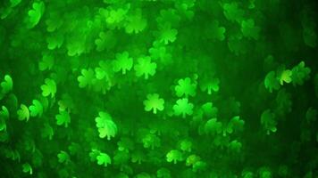 Abstract green background with clover highlights. Spring, summer background, st. Patricks day photo