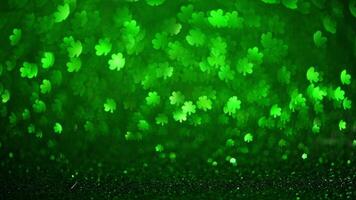 Abstract green background with clover highlights. Spring, summer background, st. Patricks day photo