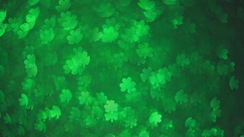 Abstract green background with clover highlights. Spring, summer background, st. Patricks day photo