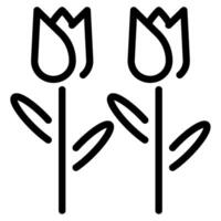 tulipán icono primavera, para uiux, web, aplicación, infografía, etc vector