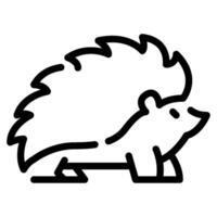 Hedgehog Icon Spring, for uiux, web, app, infographic, etc vector