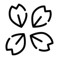 Petal Icon Spring, for uiux, web, app, infographic, etc vector