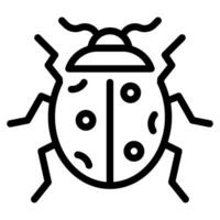 Ladybug Icon Spring, for uiux, web, app, infographic, etc vector