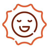 Sunshine Icon Spring, for uiux, web, app, infographic, etc vector