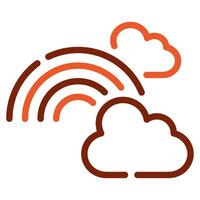 Rainbow Icon Spring, for uiux, web, app, infographic, etc vector